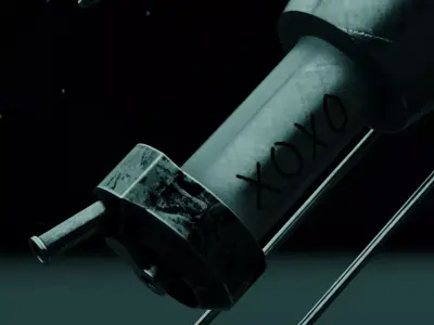 3D Telescope Model with Base and Lamp  Realistic Style Low-poly 3D model