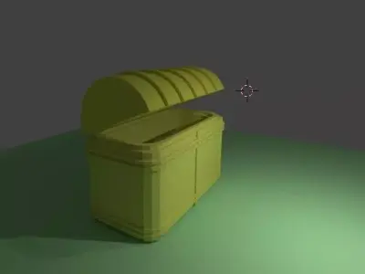 Treasure chest 3D model 7