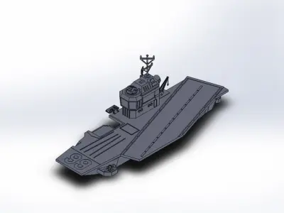 aircraft carrier INS Vikramaditya 3D print model