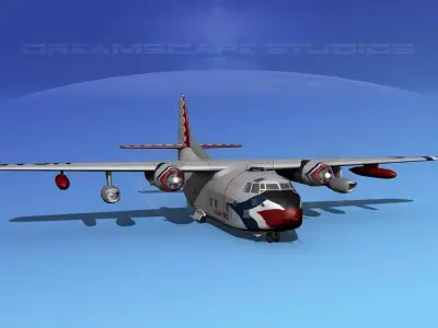 Fairchild C-123K Provider V07 3D model