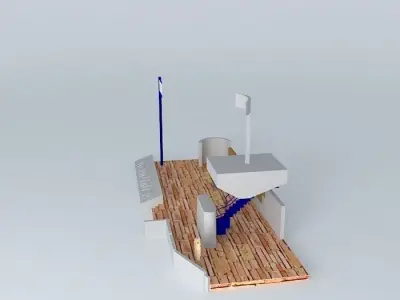 Israeli navy war memorial Free 3D model