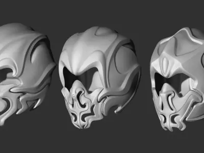 Fantasy Medieval Helmets  3D model buy