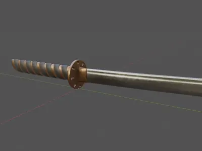 Katana Sword 3D model buy