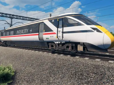 British Rail Class 800 - Fictional Swallow Livery Low-poly 3D model