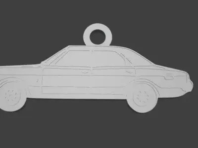 Taunus TC1 Silhouette Keychain - 3D Printable Model  3D print model