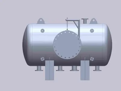 Pressure vessel ASME VIII Free 3D model