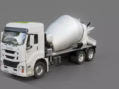 Isuzu Giga Concrete Mixer 3D model