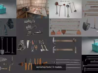 workshop tools 3D Model Pack