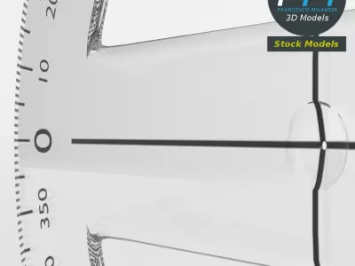 Circular protractor 3D model