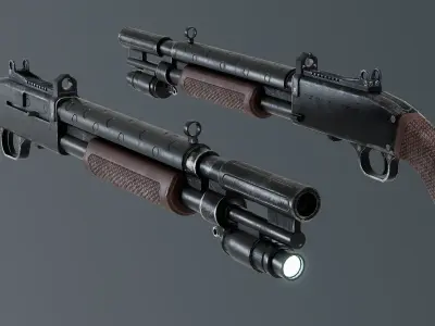 Weapons Pack 2 Free low-poly 3D model