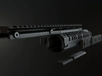 Vltor Casv M4 Handguard Low-poly 3D model
