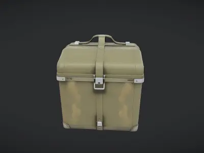 military style storage case 3D model