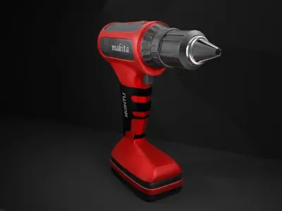 Power drill 3d model 3D model