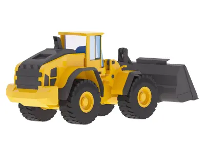 Loader Construction L220H Low-poly 3D model