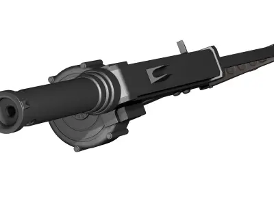 Homemade gun AVR2 3D model