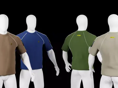 Ironclad Performance Tactical T-Shirt Pack 3D model