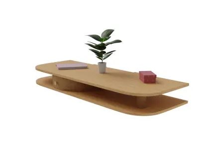 Wall Mounted Table Free low-poly 3D model