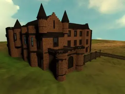 Medieval Castle 3D model 13