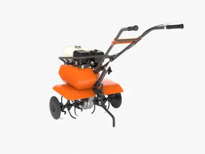 Power Tiller Low-poly 3D model