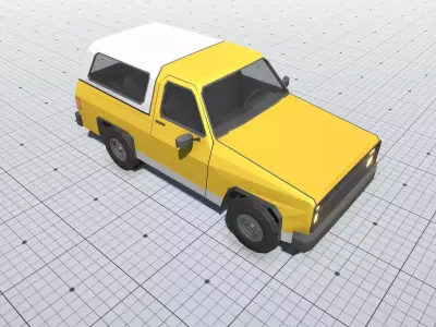 Free Low Poly Cars Pack - Stylized Vehicles for Games Free low-poly 3D model
