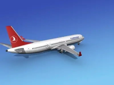 Boeing 737-900ER Turkish Airlines 3D model