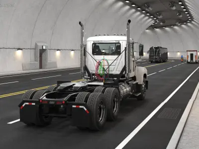 2025 Cab and Chassis Truck White  purchase 3D model