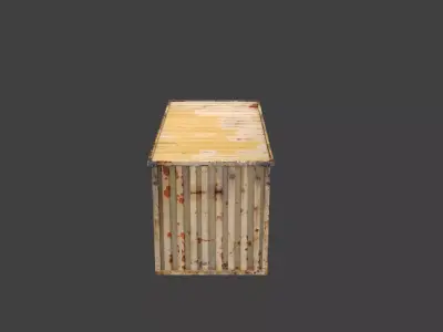 Industrial Container Low-poly 3D model