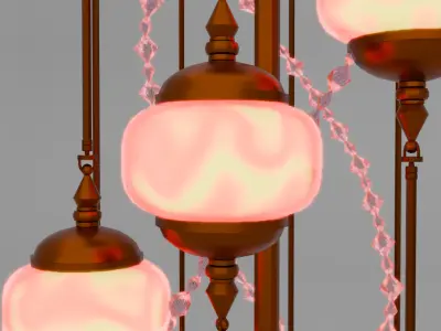 Spiral lamp interior 3D model