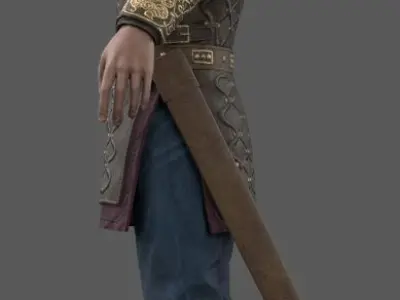 Harald - Viking - Lowpoly Stylized Low-poly 3D model