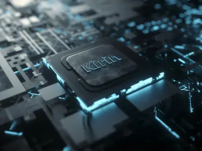  C4D Octane CPU chip core capacitance Scifi Circuit board 3D model 