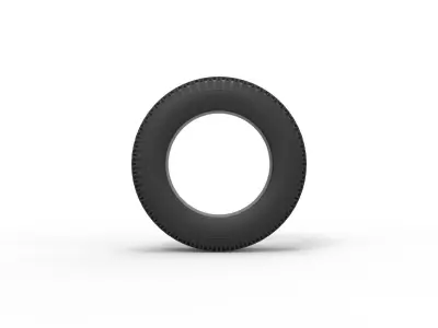 Offroad tire 34 Scale 1 to 10 3D print model