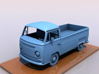 VOLKSWAGEN SINGLE CABINE TYPE 2 - 1969 3D print model