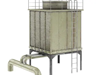 Roof top cooling unit 3D model purchase