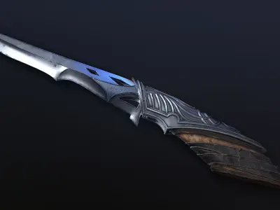 Fantasy Knife Low-poly 3D model purchase