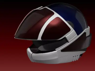 Robotech helmet Rig Hunter 3D print model