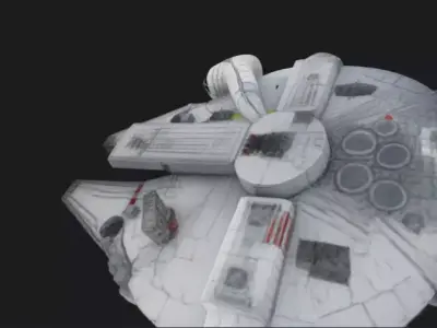 Space Freighter Spaceship 3D Model 3D model