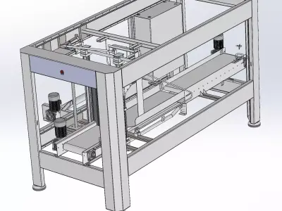 Fully automatic bottled water bagging machine 3D model