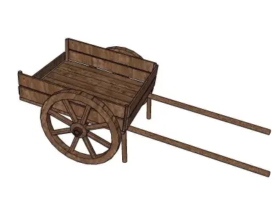 Roman cart 3D model