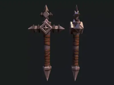 Castlevania Whip Lord Of Shadow Low-poly 3D model