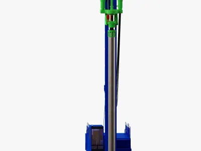 Drilling Rig Low-poly 3D model-Nissha DHJ45 Low-poly 3D model