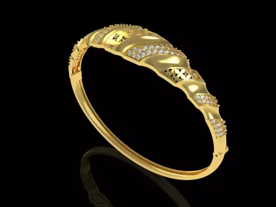 Art Deco Bracelet 45 3D print model