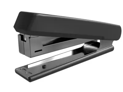 Modern Desktop Stapler Black Office Stationery Low-poly 3D model