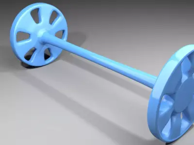 Plastic Wheel 1 3D model