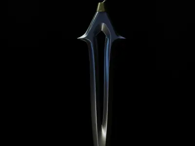 StarSword sword Low-poly 3D model