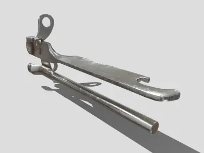 tin opener Low-poly 3D model