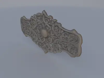 Ornamental Belt Buckle 3D model