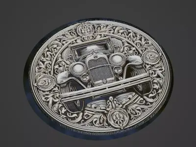 Car Pendant Medallion 3D print model