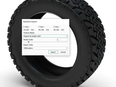VENOM POWER TERRA HUNTER X-T tire 3D print model