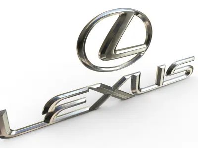 lexus logo 3D model