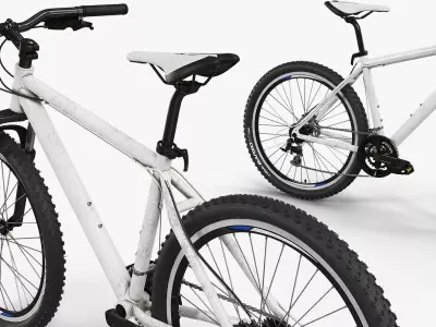 Sport Mountain Bike Hardtail Vittoria Barzo Tires Gray 3D model